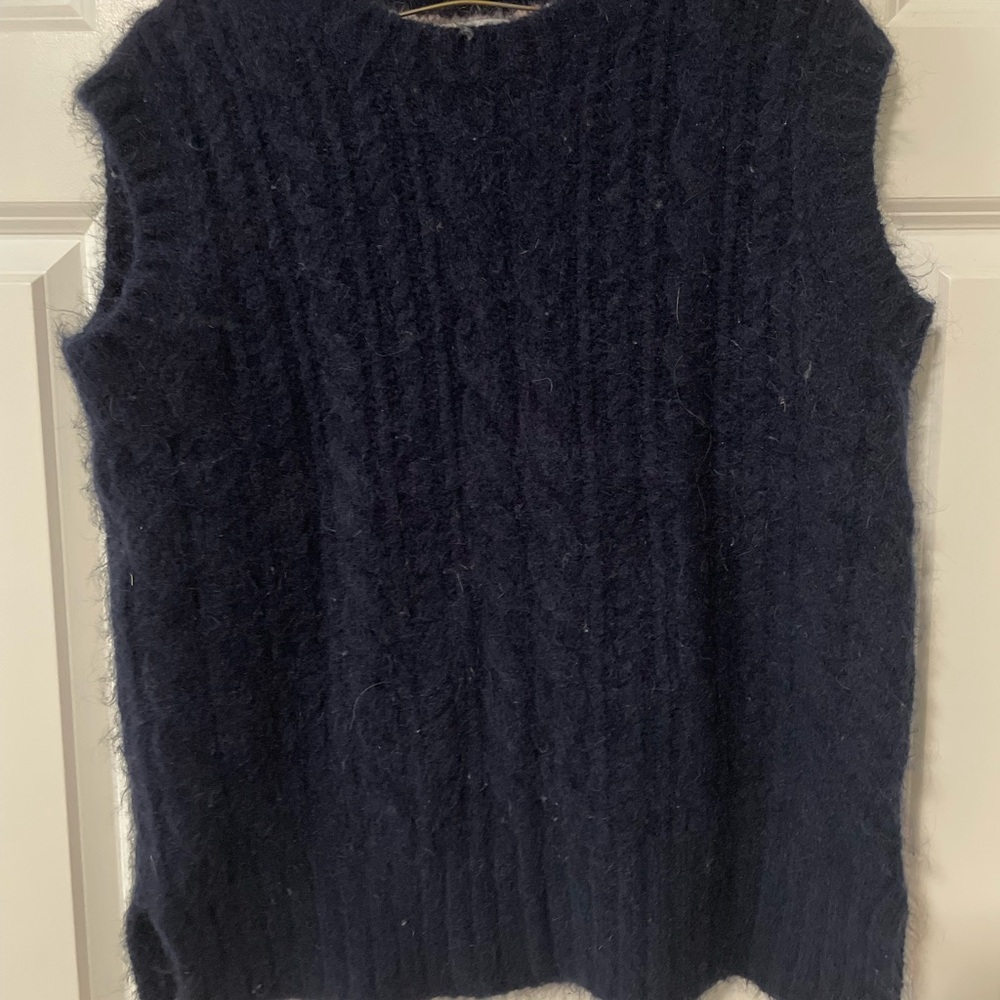 Boden Dark Blue Women's Crew Neck Sweater Vest